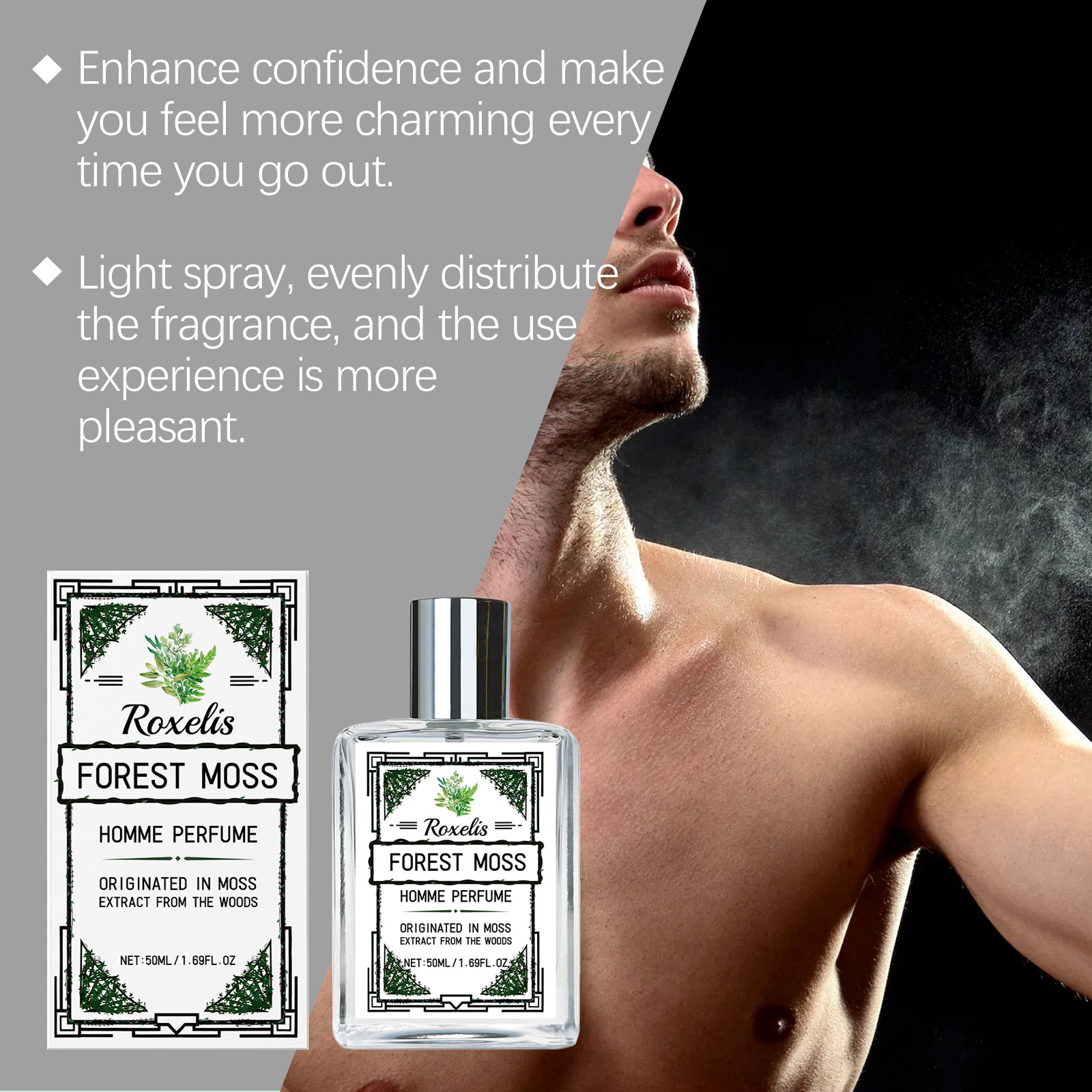 Perfume Fragrance List - Roxelis 50ml Fragancia Corporal Masculina Aroma