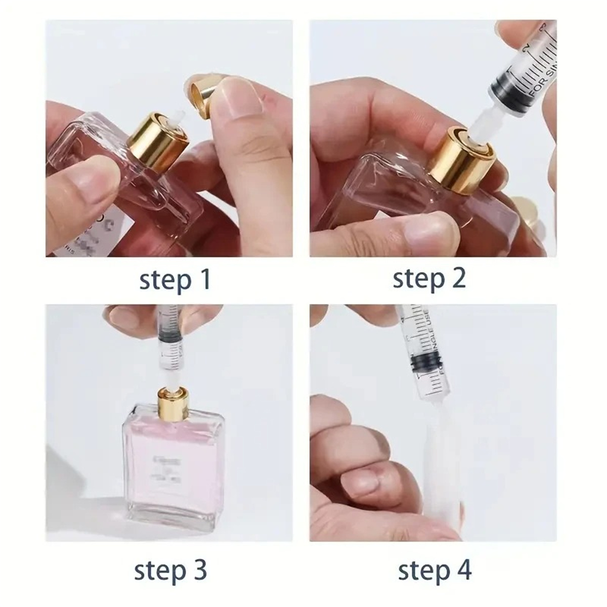 20 jeringas de plástico nuevas - Perfume Fragrance Difference reseña y precio