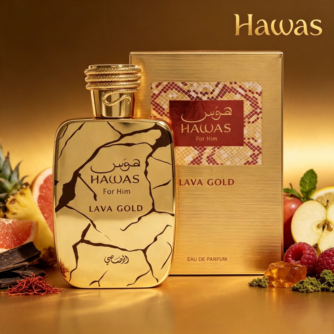 Hawas Lava Gold de Rasasi, Per - Perfume Adrien Fragrance reseña y precio