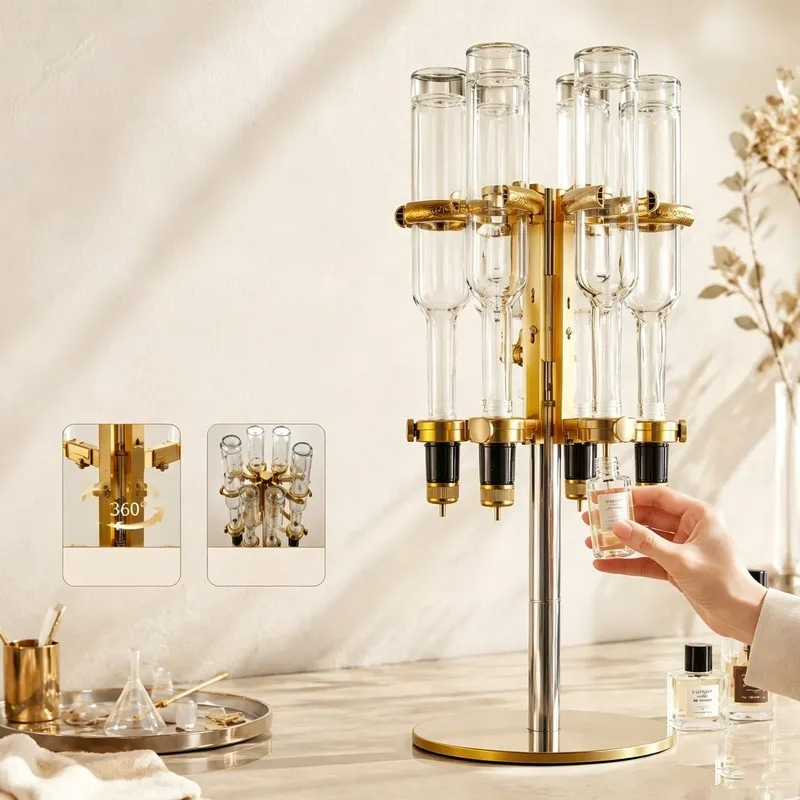 Nuevo Expositor Dorado para 6  - Perfume Fragrance Bar reseña y precio